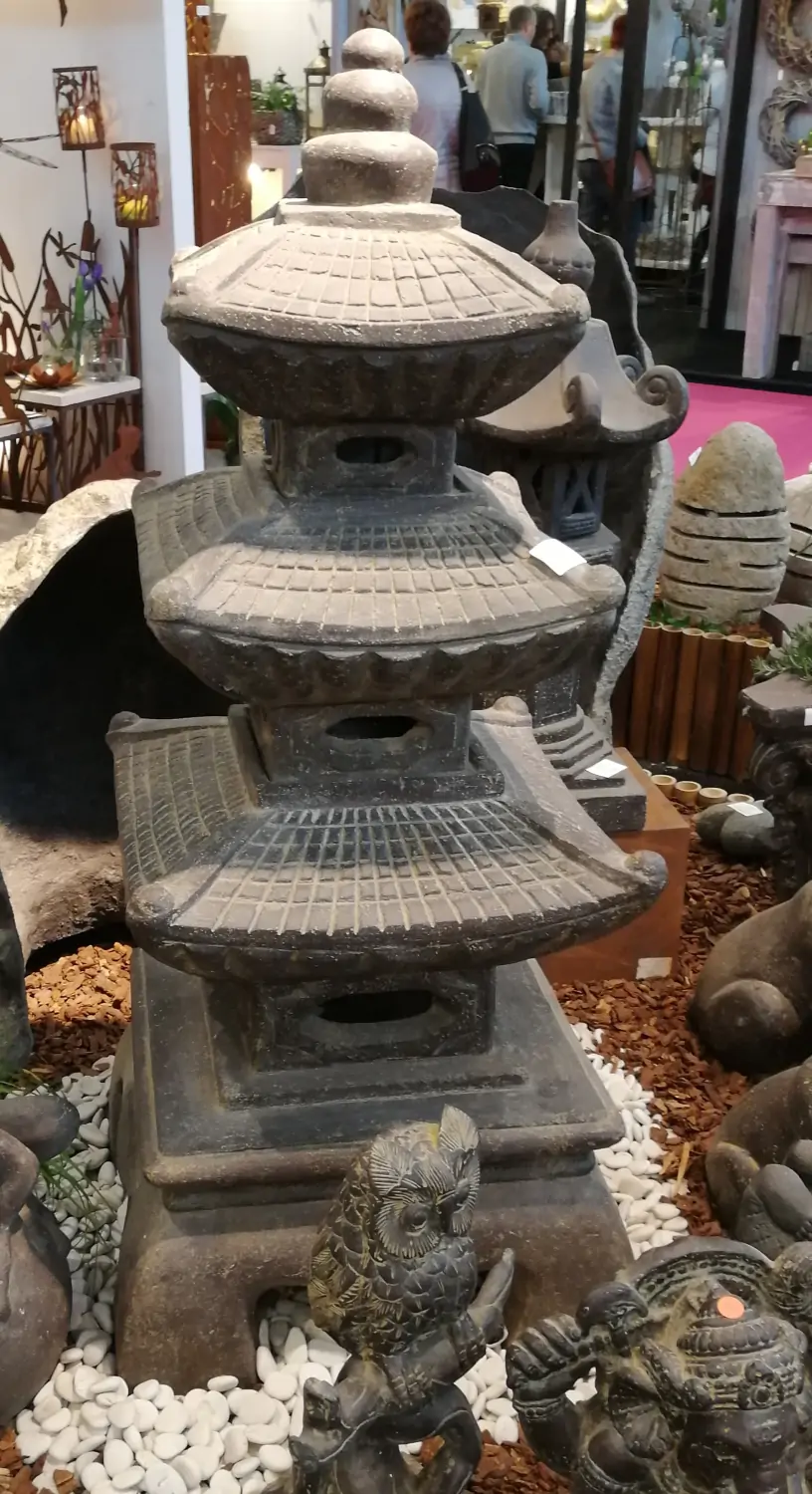  Product image 3 of the product “Garden Lanten with Height 126cm, several parts, antique finish ”